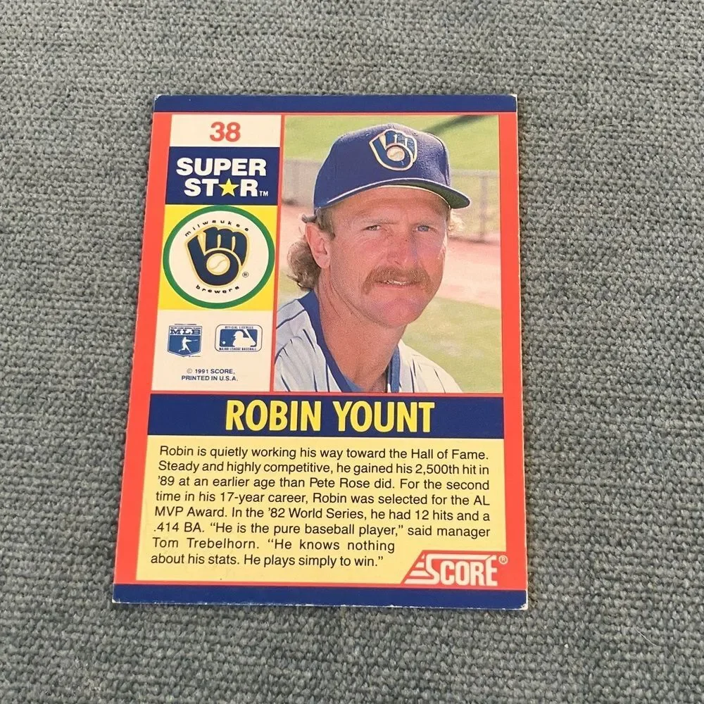 1991 Score Milwaukee Brewers Baseball Card Trading Card